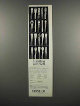 1983 Oneida Silverware Ad - Stainless Sample - $18.49