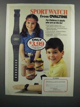1983 Ovaltine Drink Ad - Sport Watch - $18.49