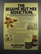 1983 Planters Sesame Nut Mix Ad - The Seduction - $18.49