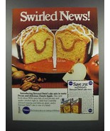 1983 Pillsbury Streusel Swirl Cake Mix Ad - £14.55 GBP