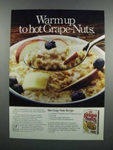 1983 Post Grape-Nuts Cereal Ad - Warm Up to Hot - £14.48 GBP