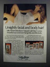 1983 Sally Hansen Natural Cold Wax Ad - Unsightly Hair - £14.78 GBP
