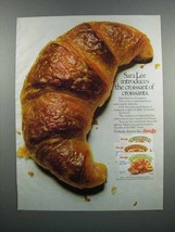 1983 Sara Lee Croissants Ad - Introduces - $18.49