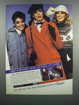 1983 Sears Coats Ad - Save a Bundle Now - $18.49