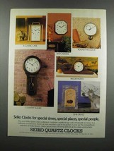 1983 Seiko Quartz Clock Ad - Round the Clock - £14.74 GBP