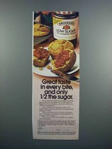 1983 Smucker&#39;s Low Sugar Red Raspberry Spread Ad - $18.49