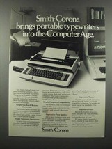 1983 Smith-Corona Electronic Portable Typewriter Ad - £14.55 GBP