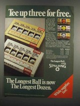 1983 Spalding Top-Flite and Top-Flite XL Golf Balls Ad - $18.49
