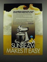 1983 Sunbeam Mixmaster Mixer Ad - Easy As Pie - £14.78 GBP