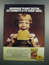 1983 Superman Peanut Butter Ad - Strength is Taste - £14.30 GBP