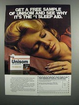 1983 Unisom Nighttime Sleep Aid Ad - See Why - £14.54 GBP