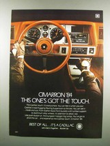 1984 Cadillac Cimarron Ad - This One's Got the Touch - £14.77 GBP