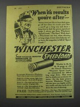 1928 Winchester Repeater Speed Loads Ad - Results - $18.49