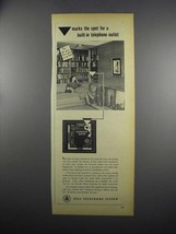 1949 Bell Telephone System Ad - Marks The Spot For - $18.49
