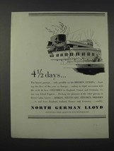 1932 North German Lloyd Cruises Ad - 4 1/2 Days - £14.61 GBP