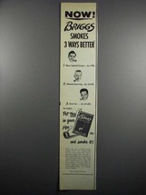 1950 Briggs Tobacco Ad - Smokes 3 Ways Better - £14.65 GBP