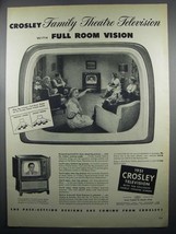 1950 Crosley Console Model 11-454 MU Television Ad - $18.49