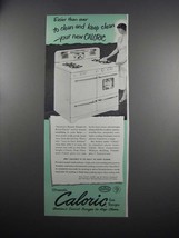 1951 Caloric Range Ad - Easier Than Ever to Clean - £13.99 GBP