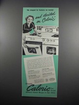 1951 Caloric Range Ad - We Shopped For Features - £14.78 GBP