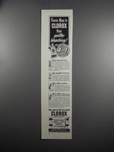 1951 Clorox Bleach Ad - Gentler Bleaching - $18.49