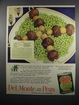 1951 Del Monte Peas Ad - Lambkebabs recipe - £14.46 GBP