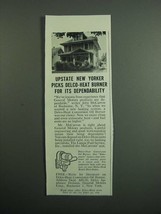 1951 Delco Heat Conversion Oil Burner Ad - New Yorker - £14.57 GBP