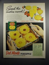 1951 Del Monte Pineapple Ad - Spread This Sunshine - £14.81 GBP