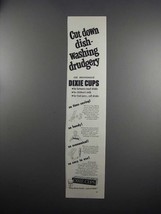 1951 Dixie Cups Ad - Cut Down Dish-Washing Drudgery - $18.49