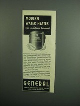 1951 General All Copper Tankless Water Heater Ad - $18.49