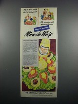 1949 Kraft Miracle Whip Salad Dressing Ad - Pear  - £14.77 GBP