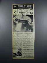 1949 Mirro Mirro-Matic Pressure Pan Ad - £14.53 GBP