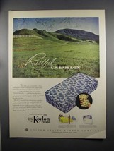 1951 United States Rubber Co. Koylon Foam Ad - Restful - $18.49