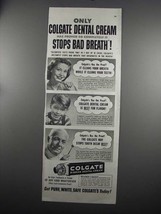 1952 Colgate Ribbon Dental Cream Ad - $18.49