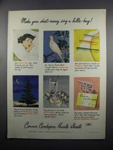 1950 Cannon Combspun Percale Sheets Ad - Lulla-Buy - $18.49