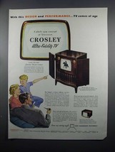 1950 Crosley Televisions Ad - Model 10-412 and 10-404 - £14.78 GBP