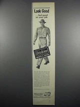 1950 Dickies Shirts &amp; Pants Ad - Look Good - £14.58 GBP