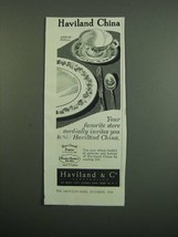1950 Haviland &amp; Co Abbor Pattern China Ad - £14.54 GBP