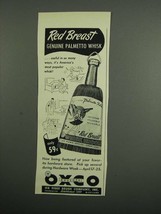 1953 Oxco Red Breast Whisk Broom Ad - Palmetto - $18.49