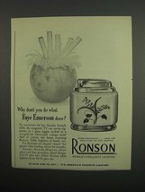 1953 Ronson Table Lighter Ad - What Faye Emerson Does - £14.76 GBP