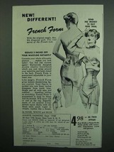 1951 Annette Fashions French Form & Panty Girdle Ad - $18.49