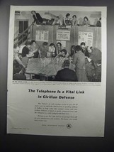 1951 Bell Telephone System Ad - Civilian Defense - $18.49