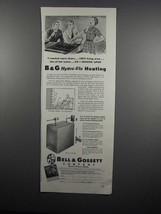 1954 Bell & Gossett Hydro-Flo Heating System Ad - $18.49