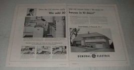1954 General Electric Appliances Ad - Help Sell Houses - £14.85 GBP