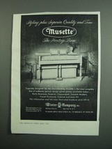 1951 Winter Musette Piano Ad - Styling Plus Quality - $18.49