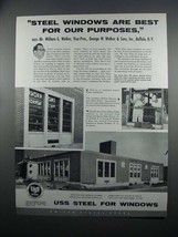 1954 USS Steel Ad - Steel Windows Are Best - $18.49