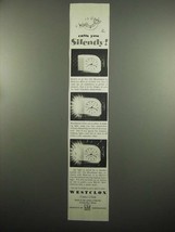 1954 Westclox Moonbeam Clock Ad - Calls You Silently - £14.50 GBP
