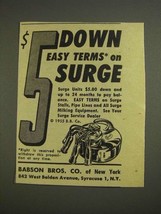 1955 Babson Bros. Surge Milking Products Ad - $18.49