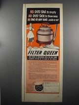 1952 Filter Queen Vacuum Cleaner Ad - No Dust Bag - £14.44 GBP