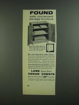 1955 Lane Space-Saver Cedar Chest Ad - Found - $18.49