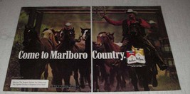 1983 2-page Marlboro Cigarettes Ad - Marlboro Man - £14.50 GBP
